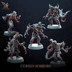 CURSED HORRORS von Taleskeeper/ Tabletop Miniatur, 5 Figuren + Gratis Bases