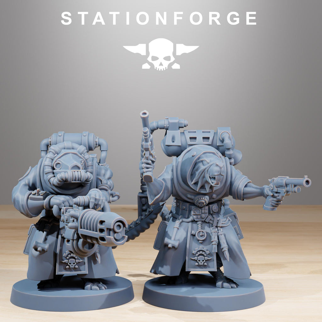 Raticus Grunts+ Leader von StationForge/Wargame Miniaturen, 11 Figuren +Bases