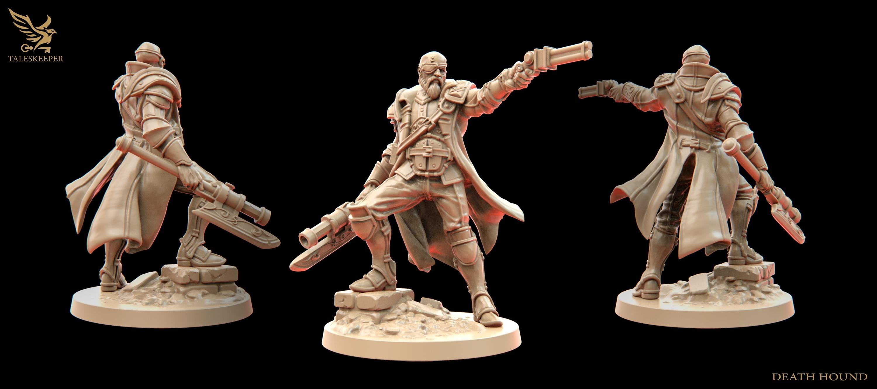 Death Hound von Taleskeeper/ Tabletop Miniatur,+ Gratis Base