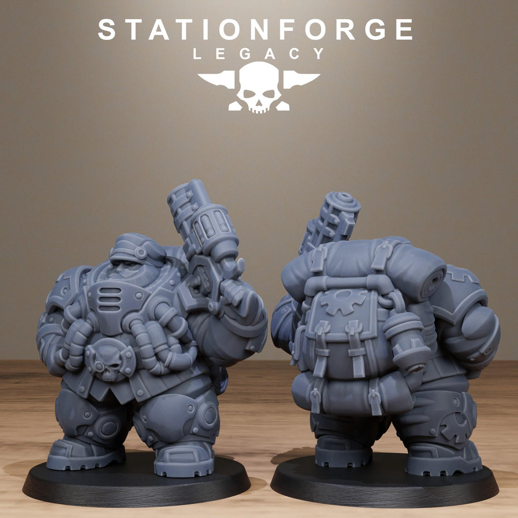 Ironvale Gearholders Infantry from StationForgeLegacy/10 Miniatures +Gratis Bases