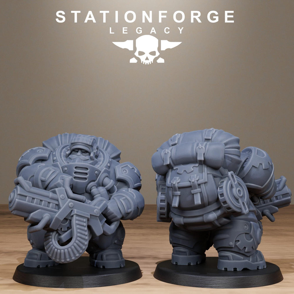 Ironvale Gearholders Infantry from StationForgeLegacy/10 Miniatures +Gratis Bases