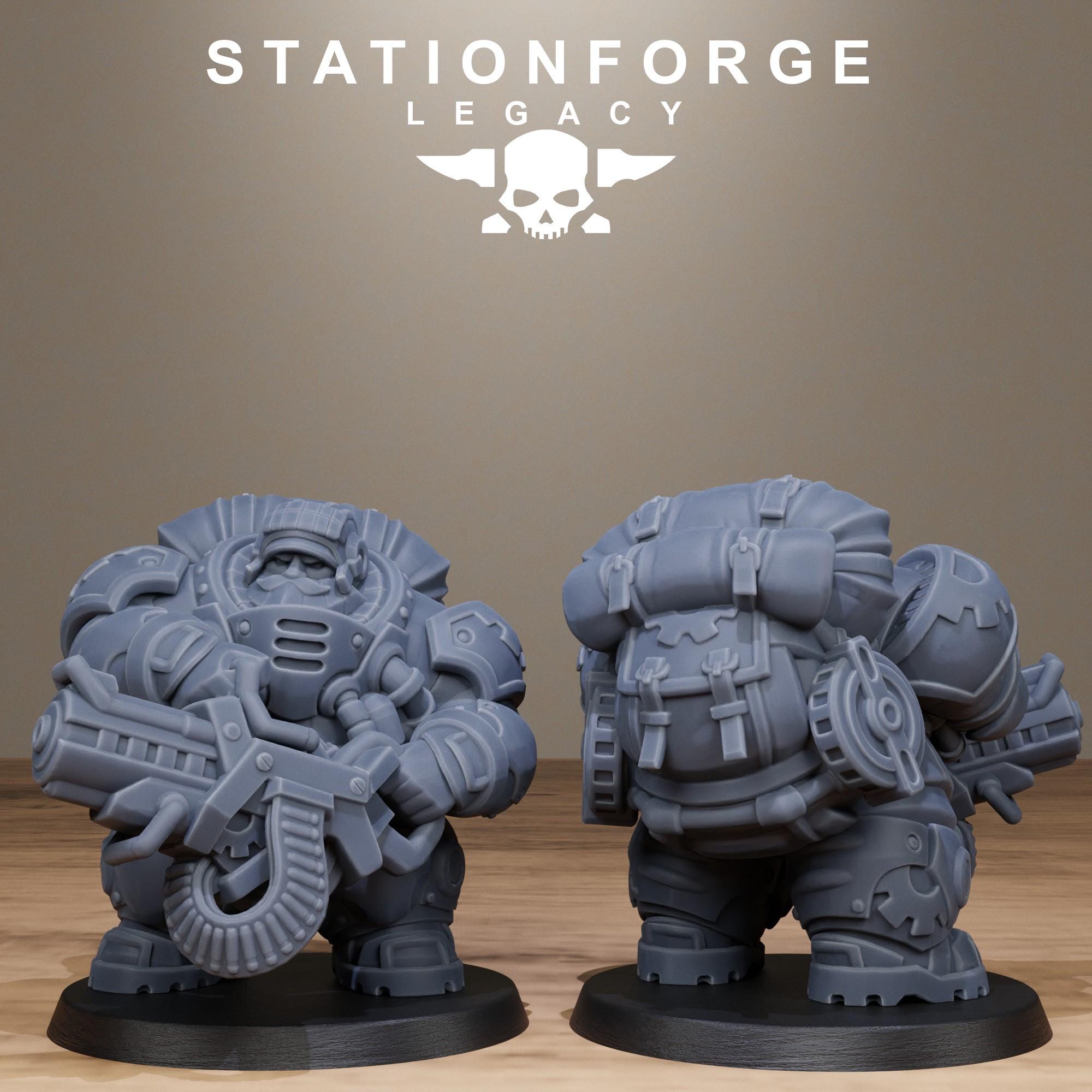 Ironvale Gearholders Infantry from StationForgeLegacy/10 Miniatures +Gratis Bases