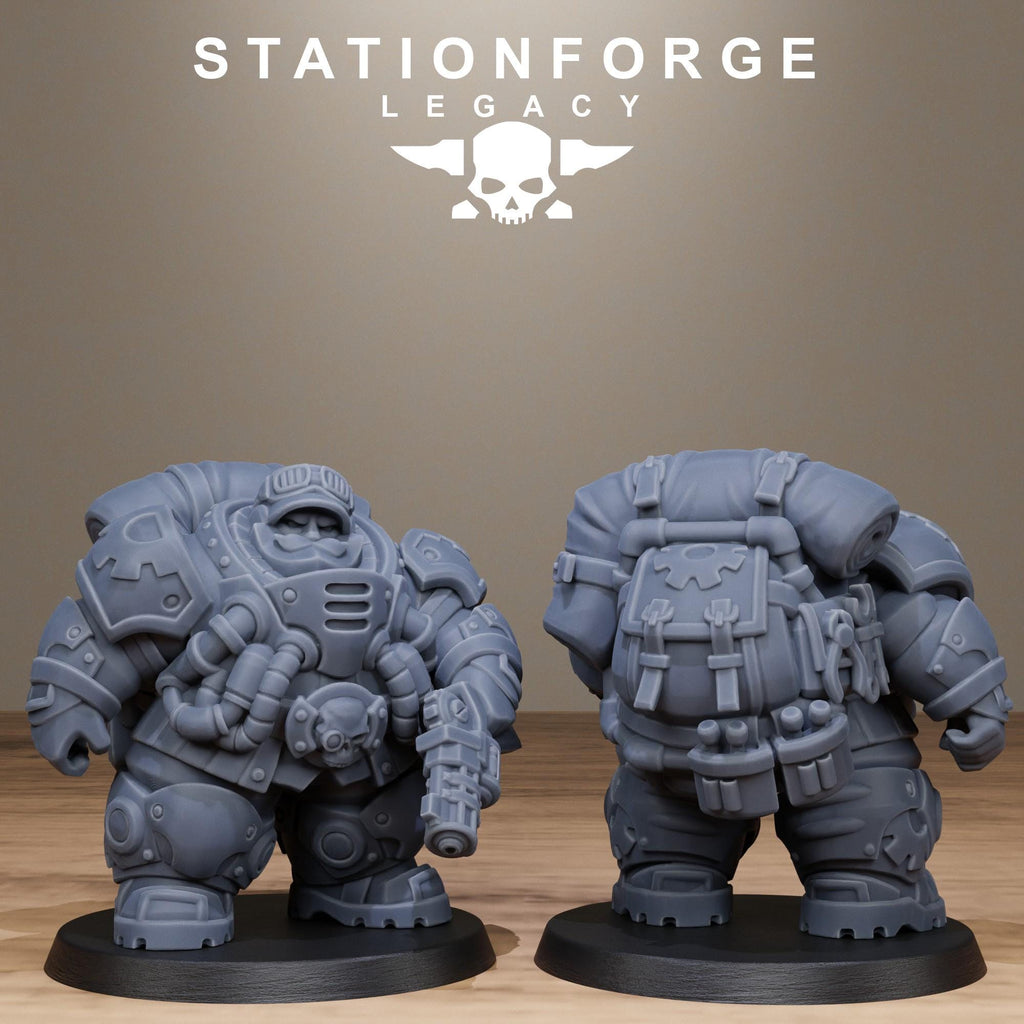 Ironvale Gearholders Infantry from StationForgeLegacy/10 Miniatures +Gratis Bases