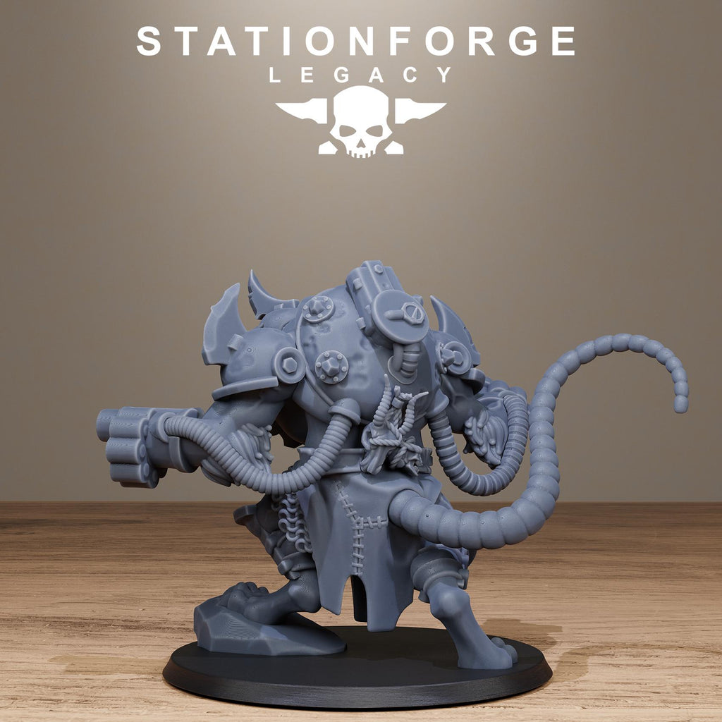 Rotfang Mega Rats from StationForgeLegacy/3 Miniatures +Gratis Bases