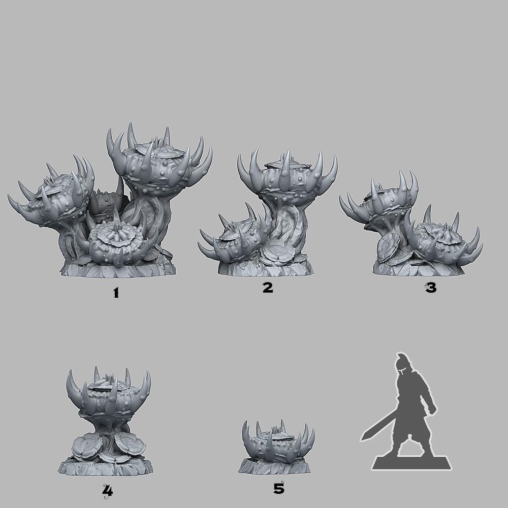 Underdark Flowers from Fantastic Plants And Rocks /5 Miniatures