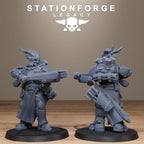 Solaris Dragon Squad from StationForgeLegacy/10 Miniatures +Gratis Bases