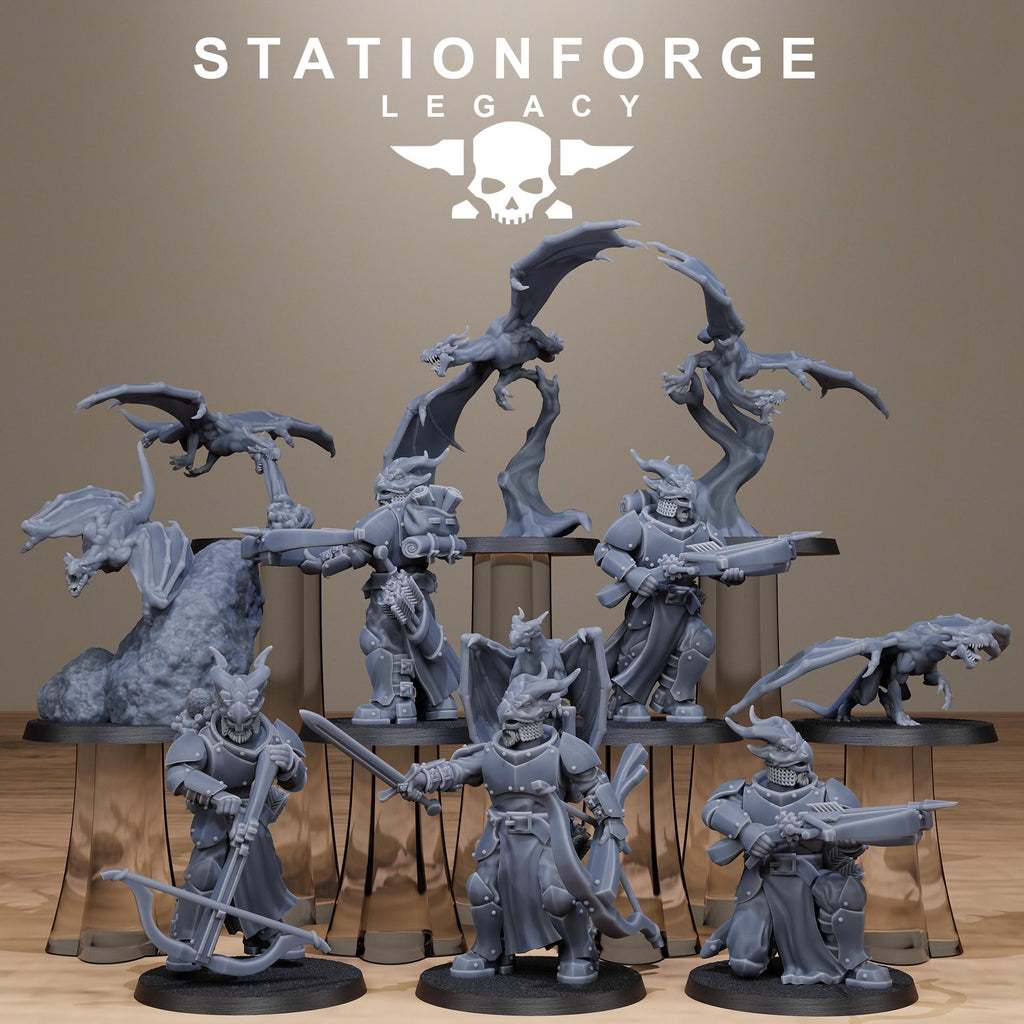 Solaris Dragon Squad from StationForgeLegacy/10 Miniatures +Gratis Bases