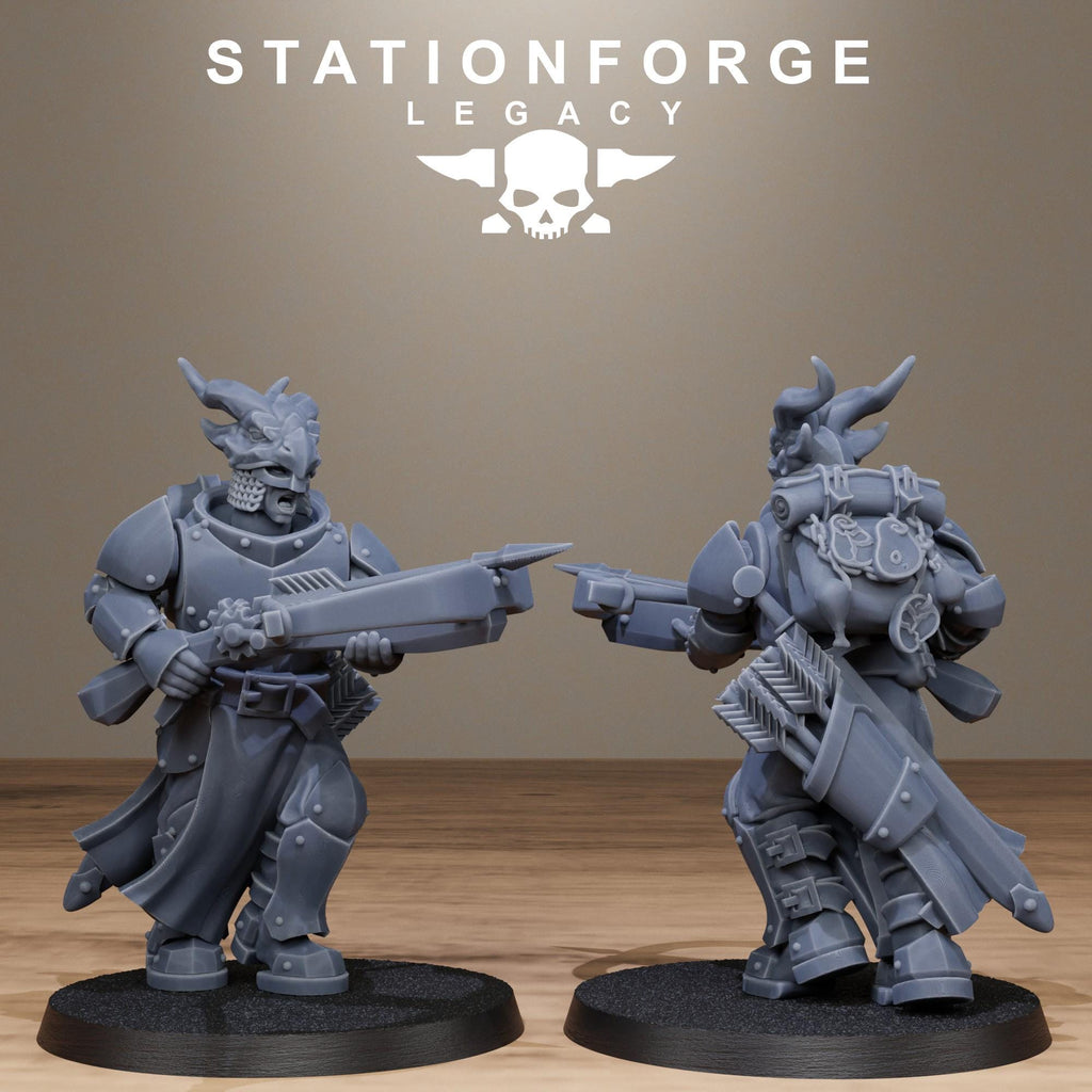 Solaris Dragon Squad from StationForgeLegacy/10 Miniatures +Gratis Bases