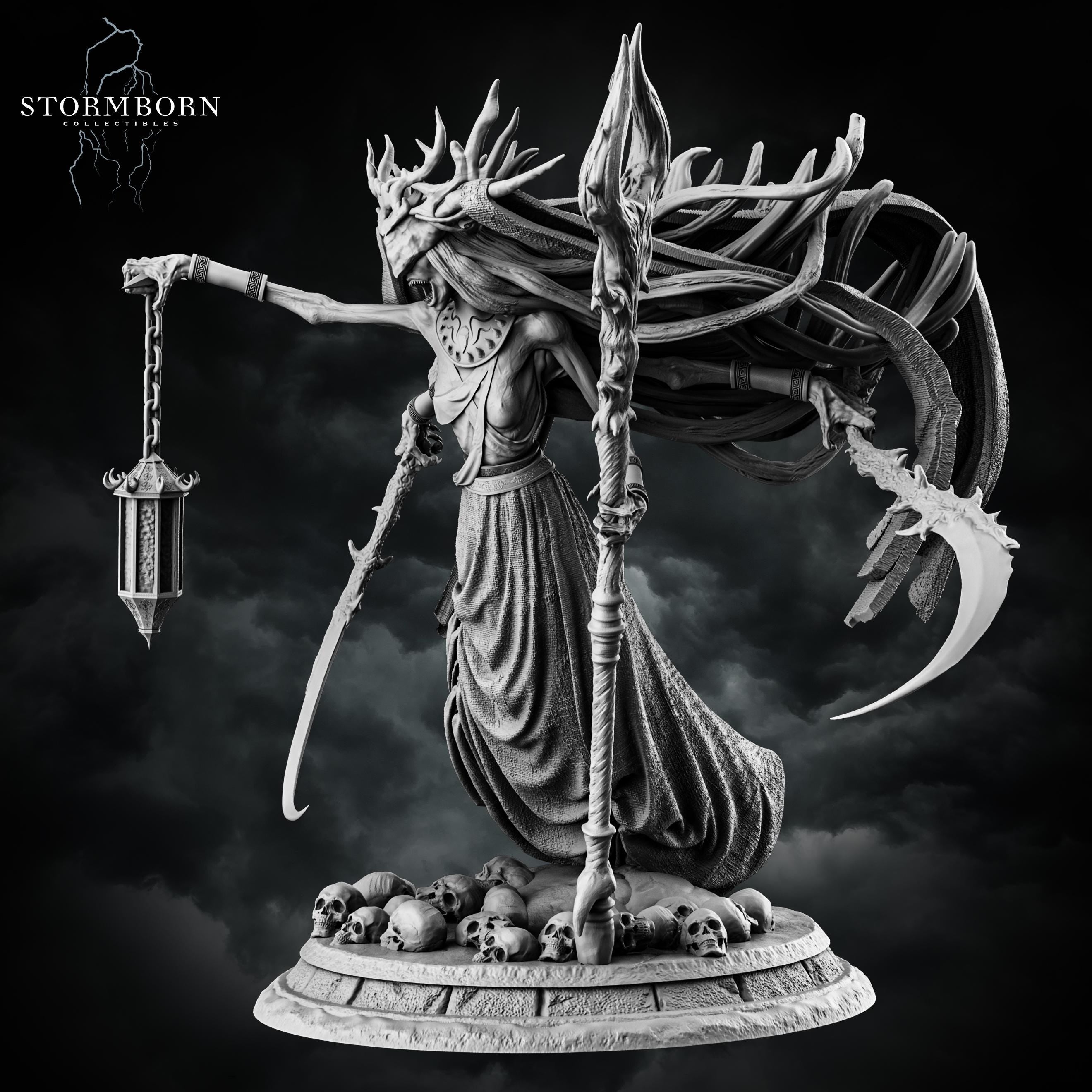 Banshee Queen from Stormborn Collectibles, Wargame Miniature+ Gratis Base