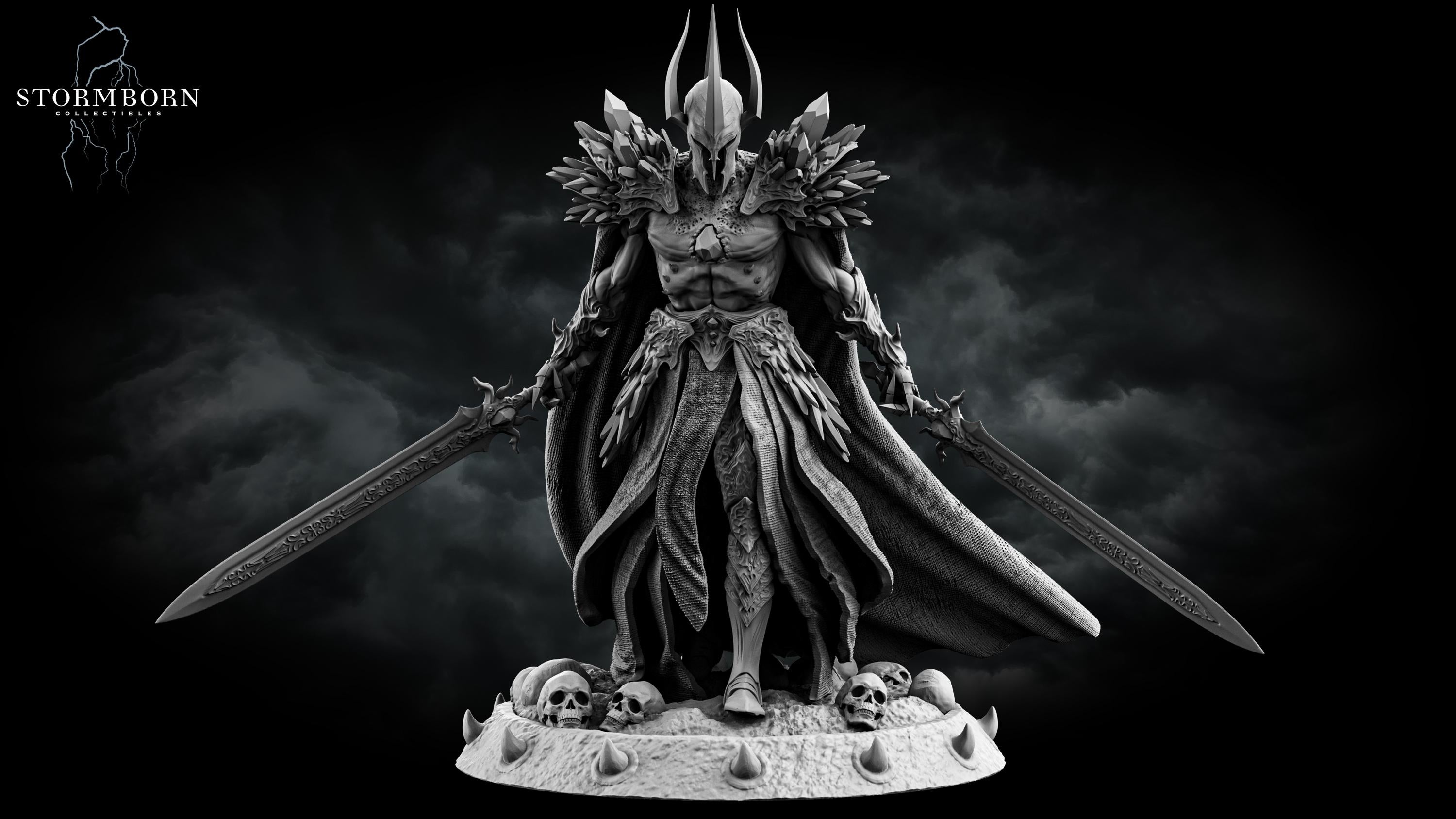 Malakar, Lord of the Death Realm from Stormborn Collectibles, Wargame Miniature+ Gratis Base