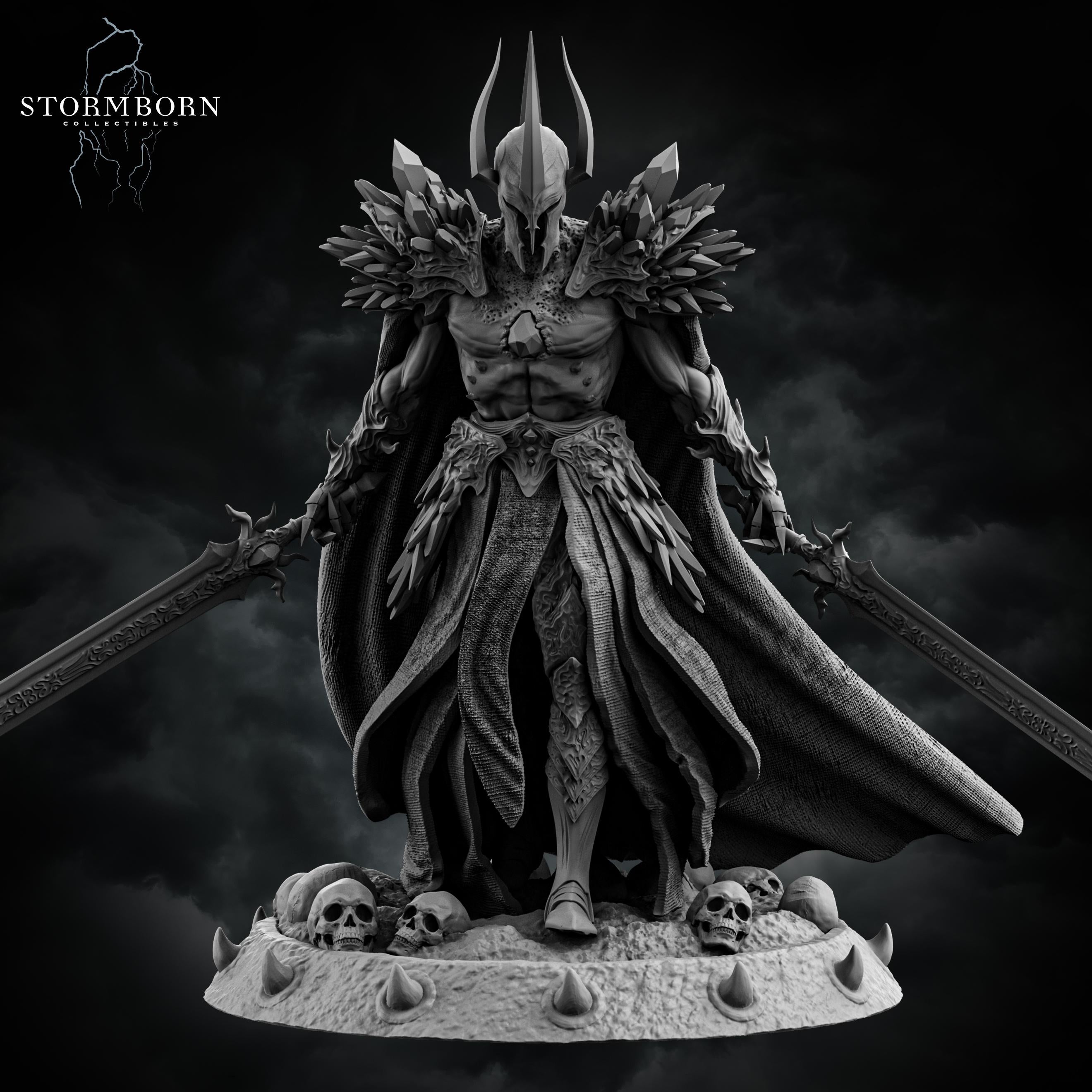 Malakar, Lord of the Death Realm from Stormborn Collectibles, Wargame Miniature+ Gratis Base
