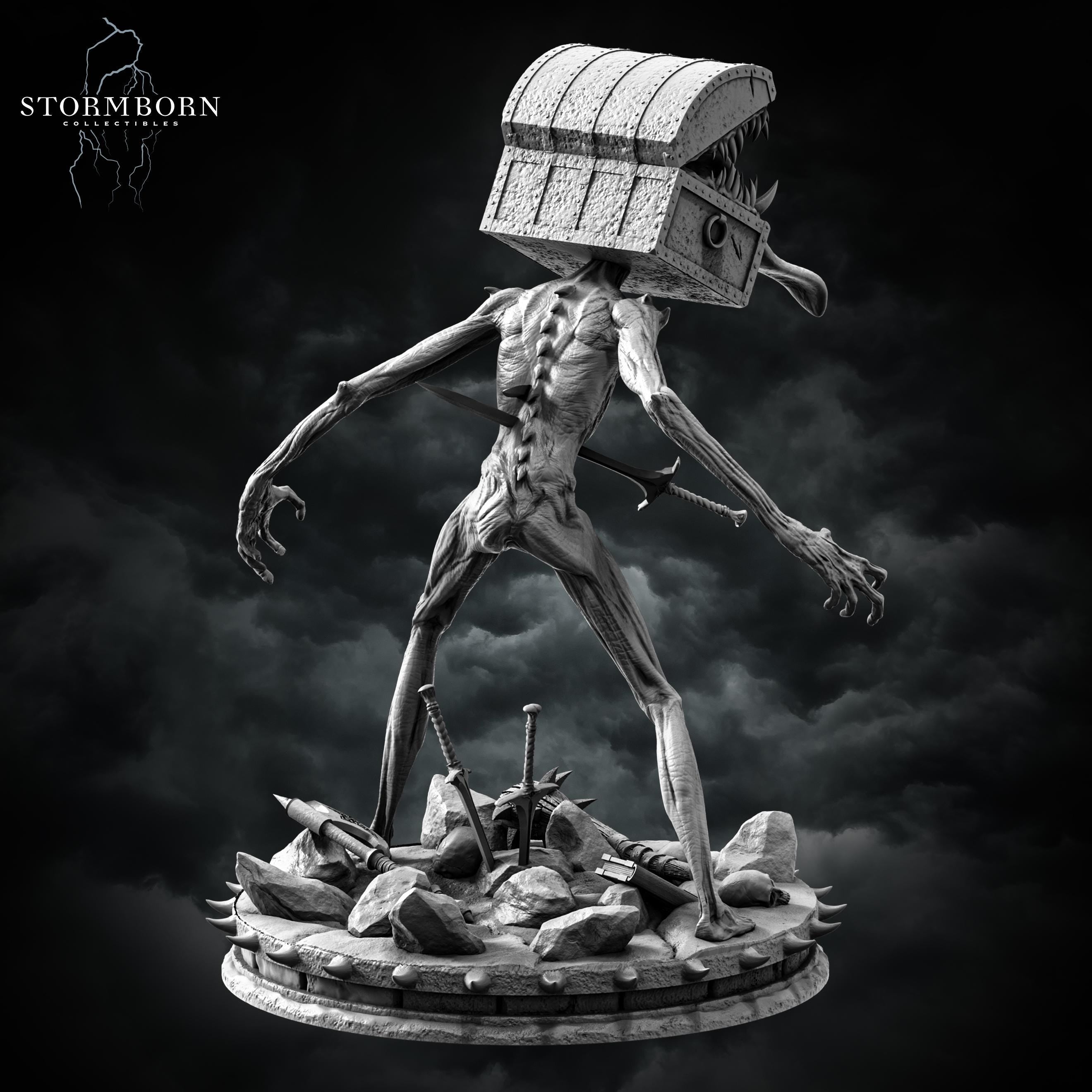 Chest Mimic from Stormborn Collectibles, Wargame Miniature+ Base