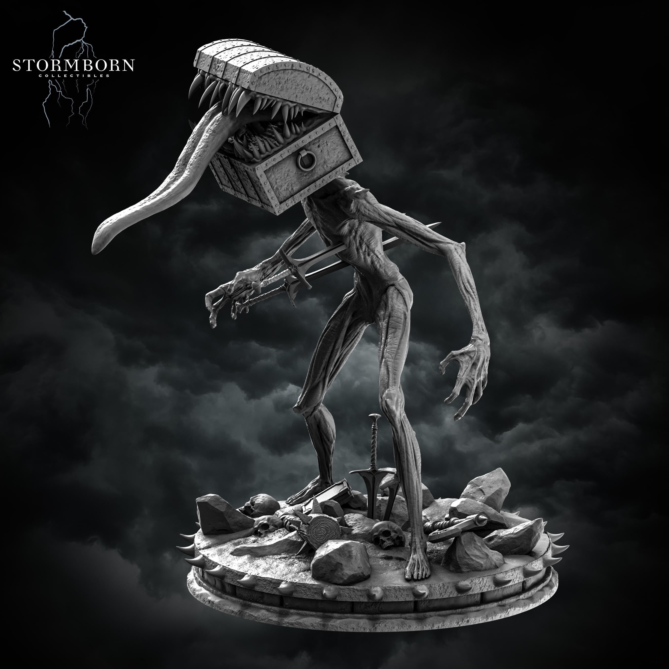 Chest Mimic from Stormborn Collectibles, Wargame Miniature+ Base
