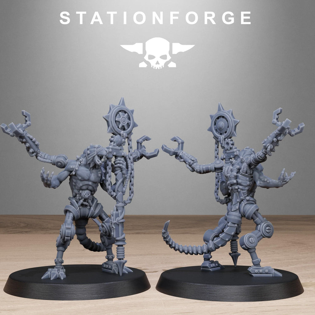 Raticus Technoclaw von StationForge/Wargame Miniaturen, 10 Figuren +Bases