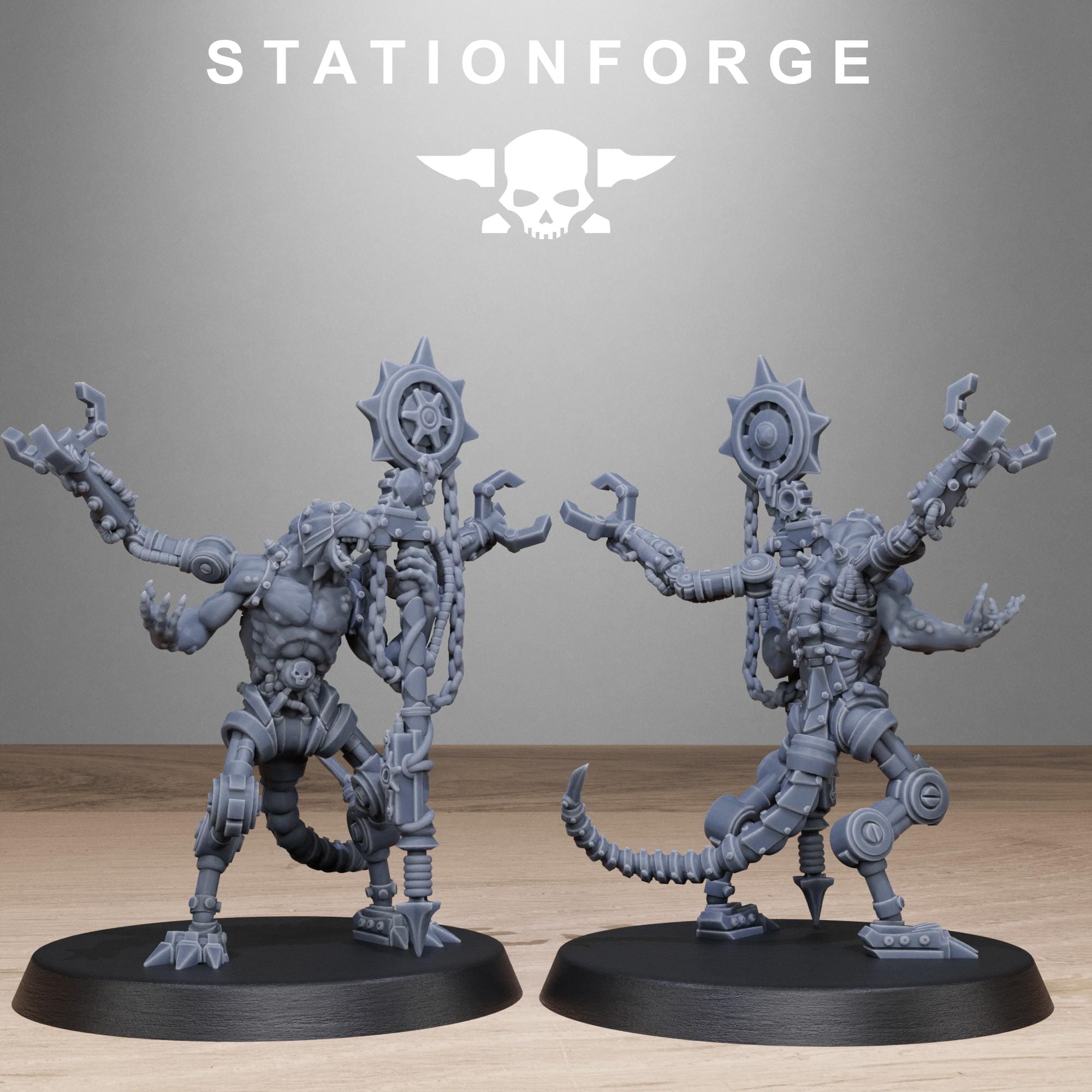 Raticus Technoclaw von StationForge/Wargame Miniaturen, 10 Figuren +Bases