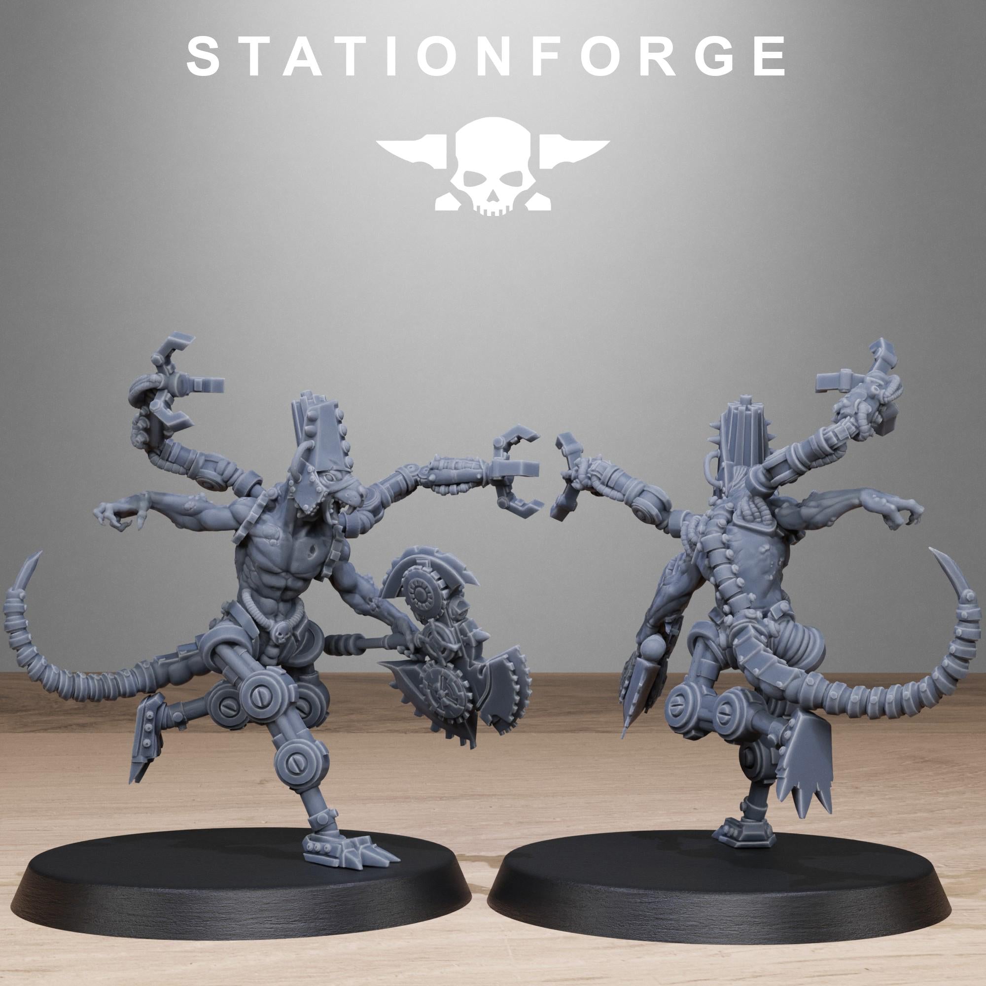 Raticus Technoclaw von StationForge/Wargame Miniaturen, 10 Figuren +Bases
