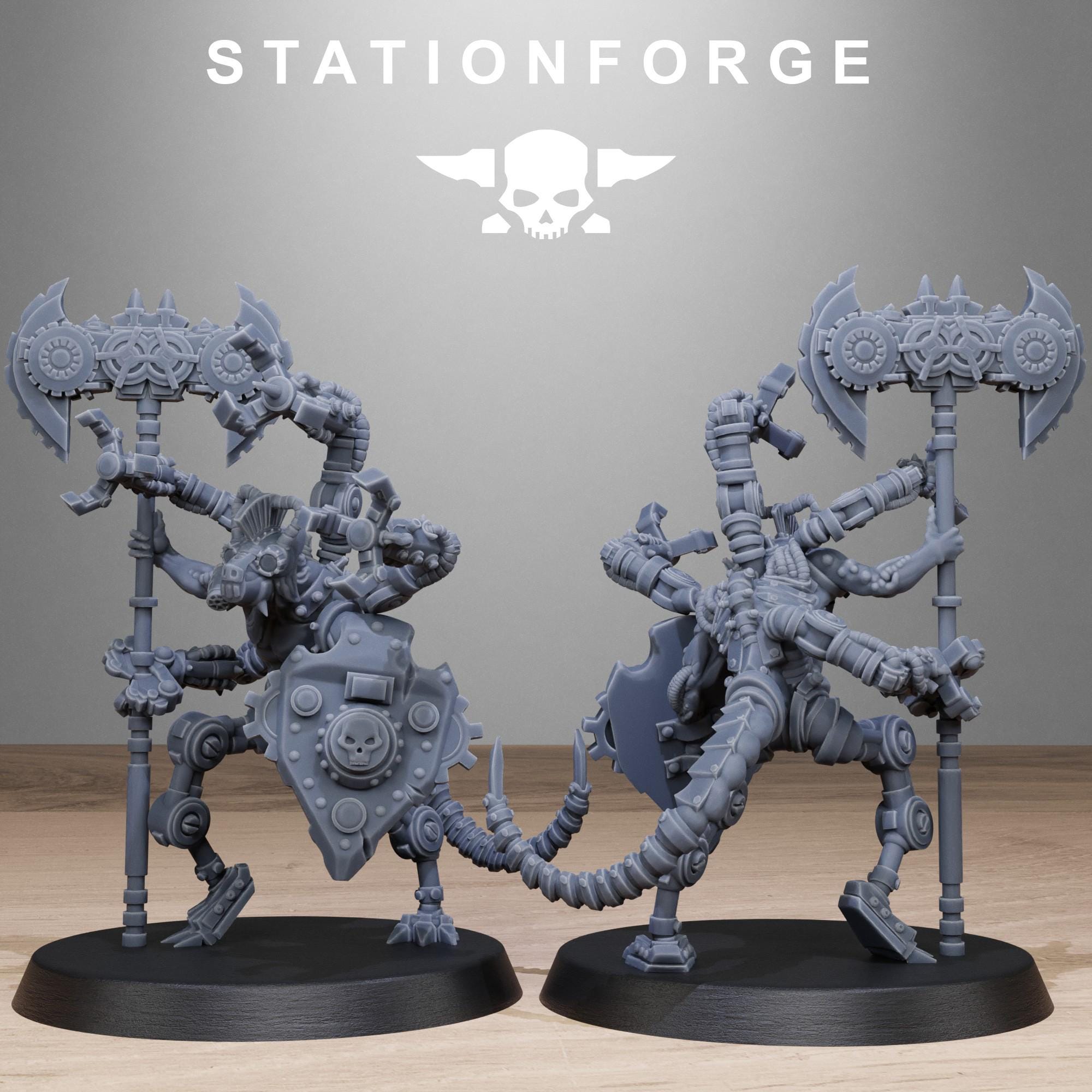 Raticus Technoclaw von StationForge/Wargame Miniaturen, 10 Figuren +Bases