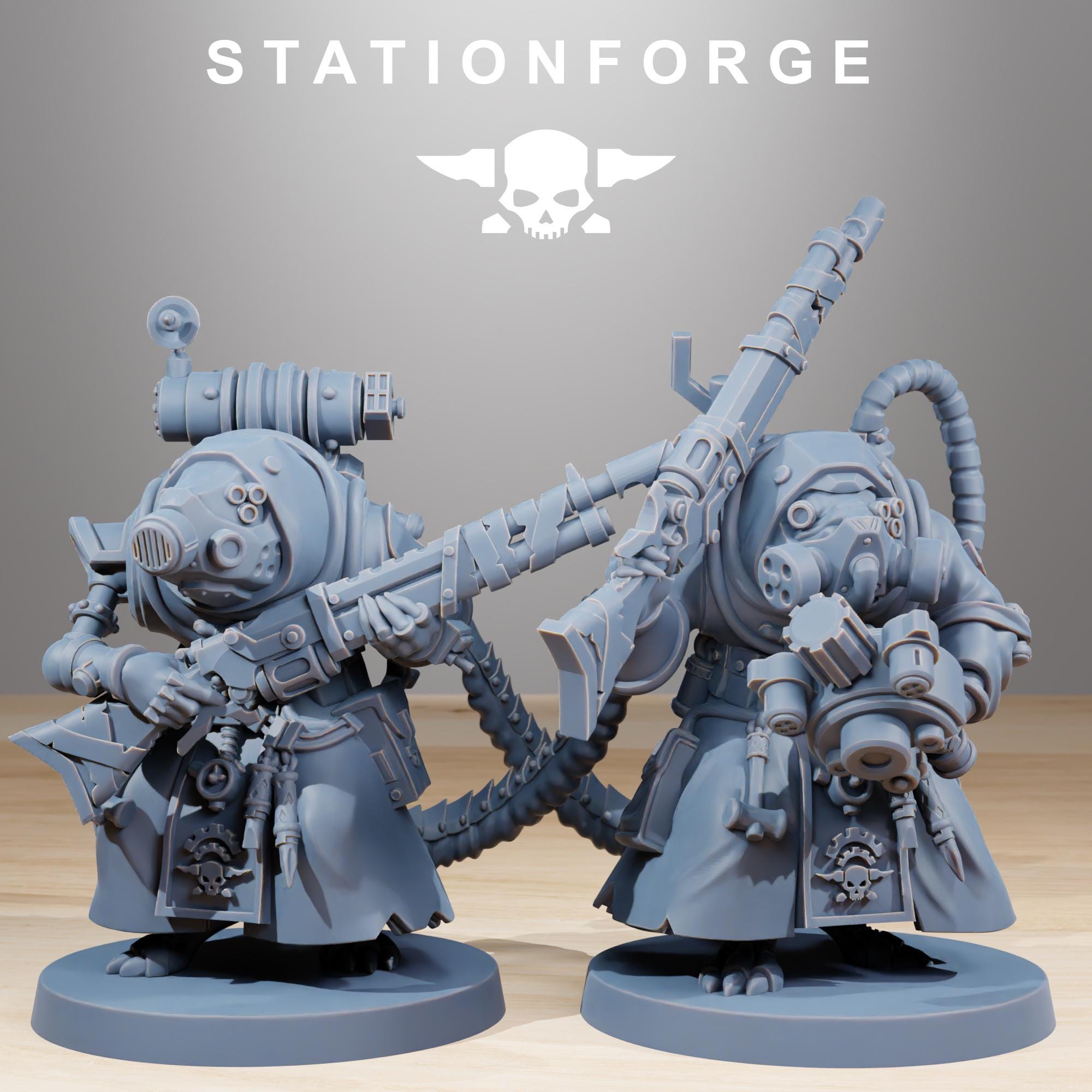 Raticus Grunts+ Leader von StationForge/Wargame Miniaturen, 11 Figuren +Bases