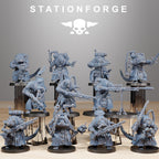 Raticus Grunts+ Leader von StationForge/Wargame Miniaturen, 11 Figuren +Bases