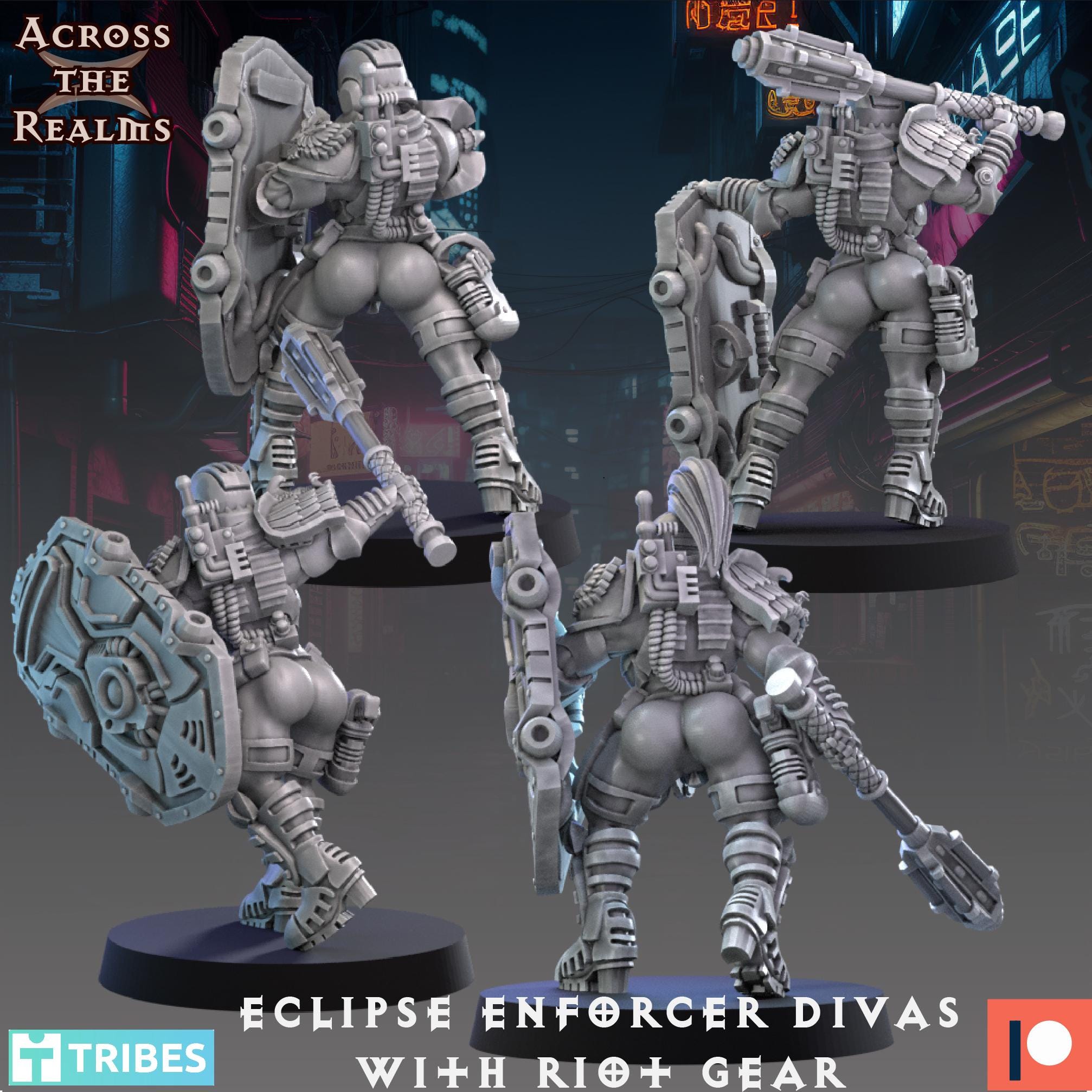 Grimdark Justice from Across the Realms, Wargame Miniatures+ Gratis Bases