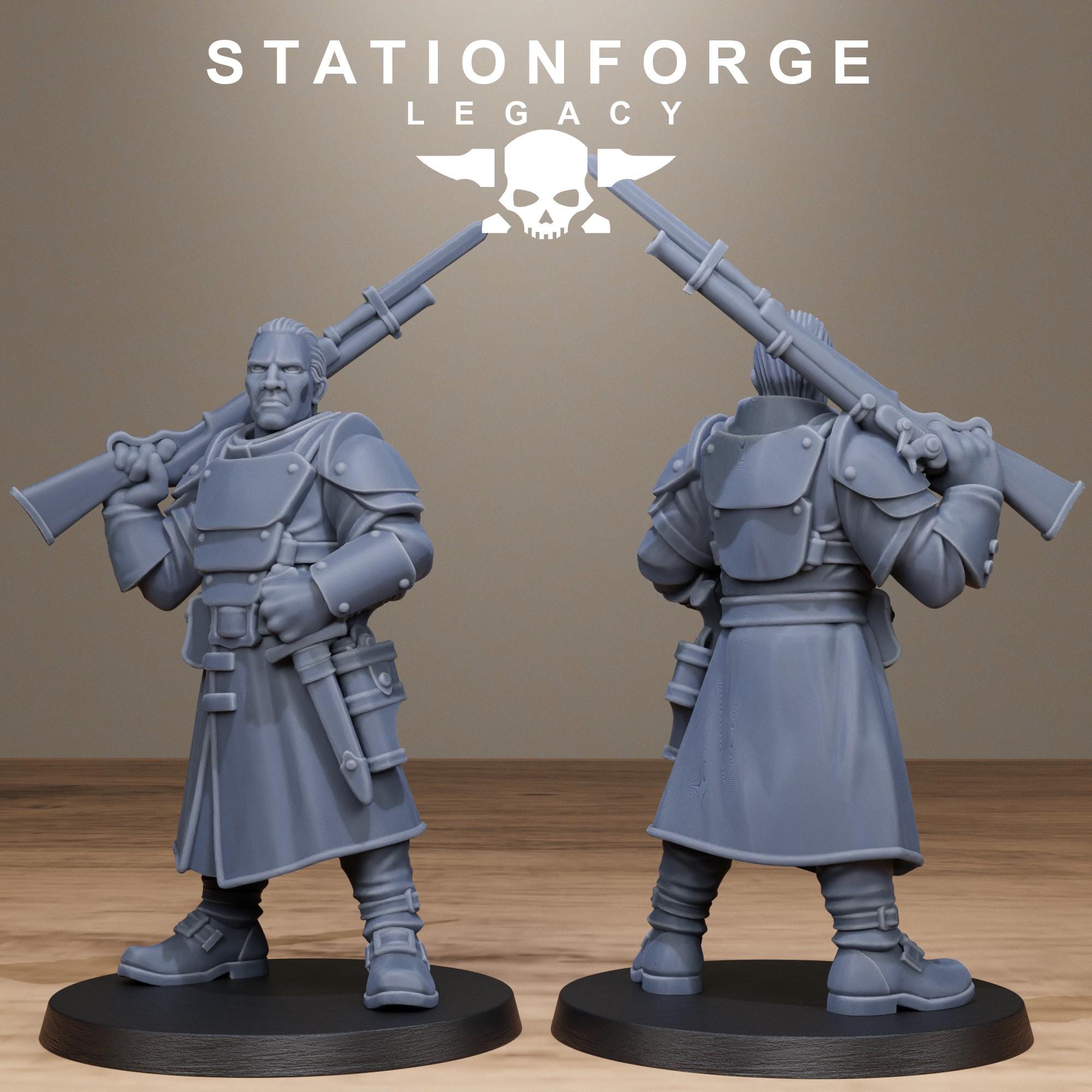 Thorncrest Trackers from StationForgeLegacy/10 Miniatures +Gratis Bases