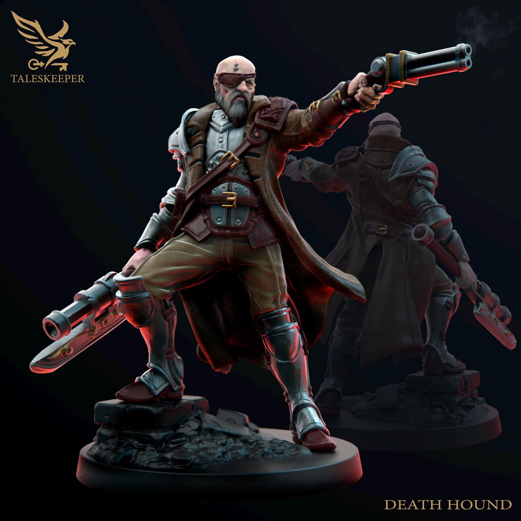 Death Hound von Taleskeeper/ Tabletop Miniatur,+ Gratis Base