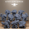 Ironvale Gearholders Infantry from StationForgeLegacy/10 Miniatures +Gratis Bases