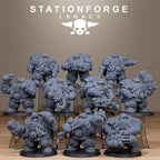 Ironvale Gearholders Infantry from StationForgeLegacy/10 Miniatures +Gratis Bases