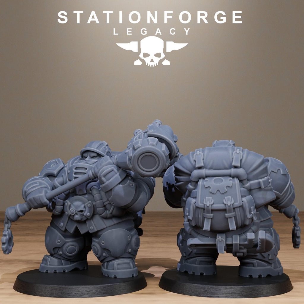 Ironvale Gearholders Infantry from StationForgeLegacy/10 Miniatures +Gratis Bases
