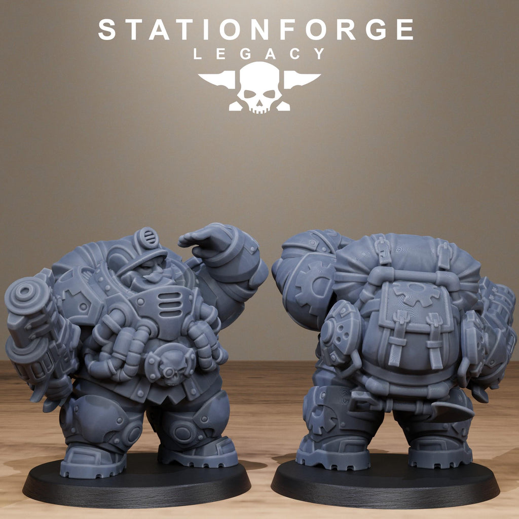 Ironvale Gearholders Infantry from StationForgeLegacy/10 Miniatures +Gratis Bases