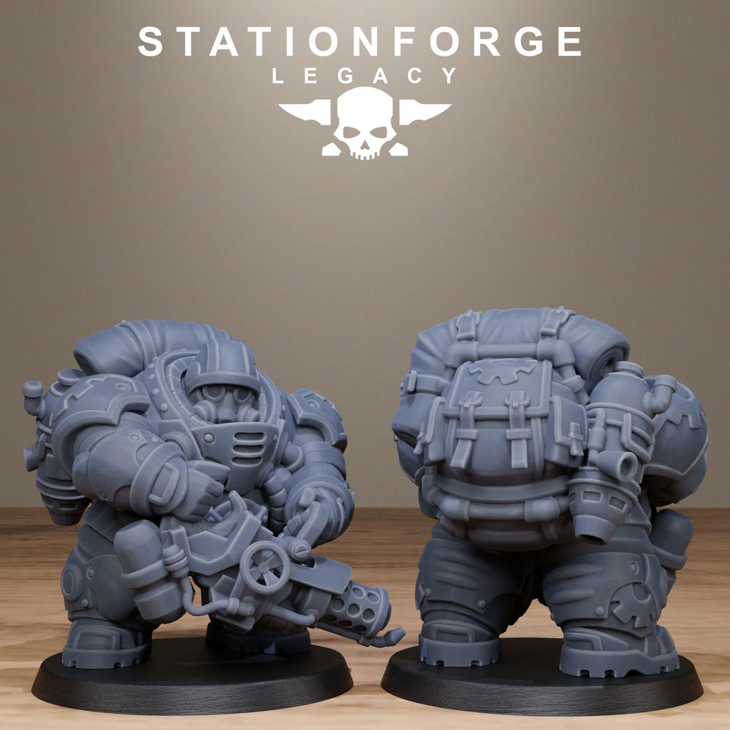 Ironvale Gearholders Infantry from StationForgeLegacy/10 Miniatures +Gratis Bases