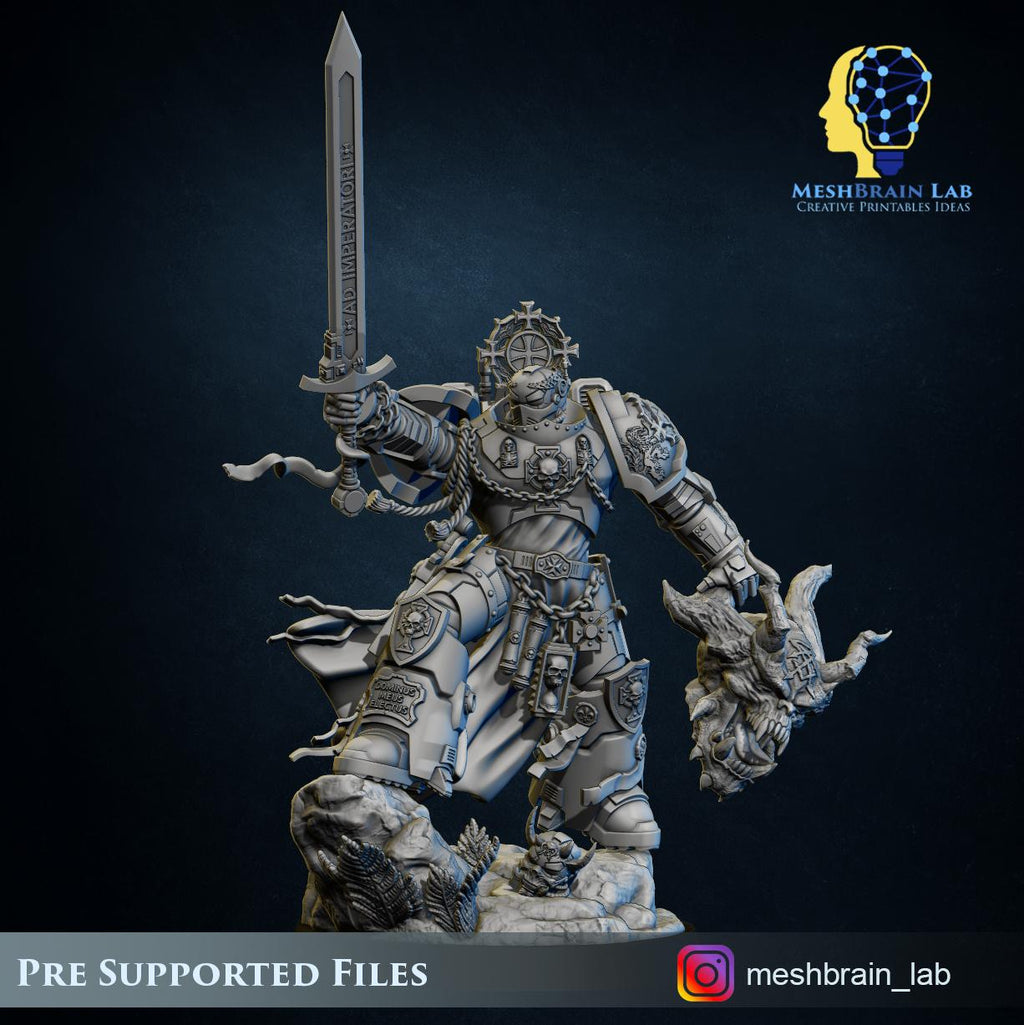 Imperialer Marine-Kreuzfahrer Electus from MeshBrainLab/Wargame Miniature+ Gratis Base