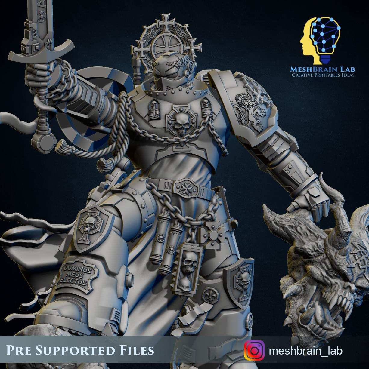 Imperialer Marine-Kreuzfahrer Electus from MeshBrainLab/Wargame Miniature+ Gratis Base