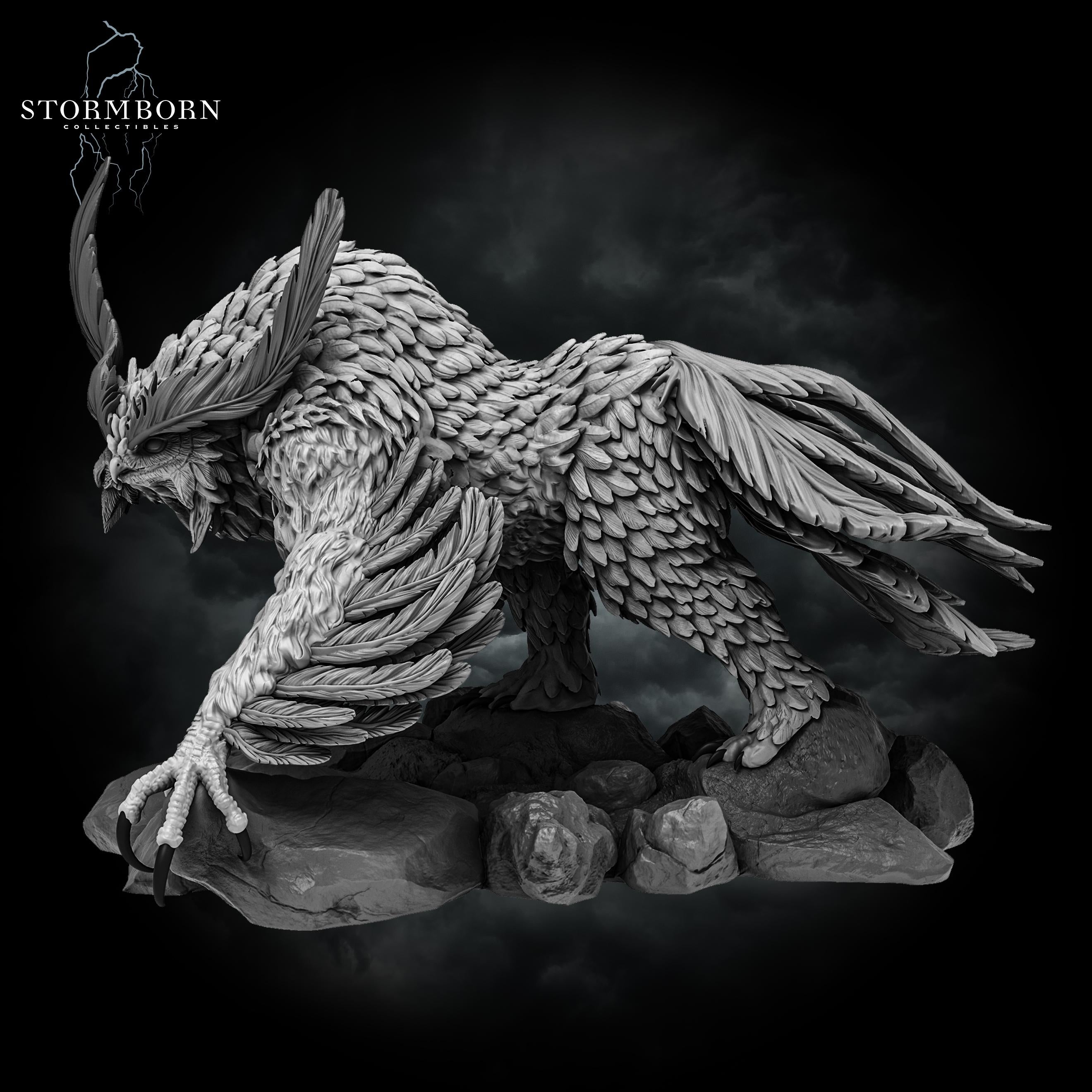 Owlbear from Stormborn Collectibles, Wargame Miniature+ Base