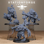 Bogkin Ogres from StationForgeLegacy/3 Miniatures +Gratis Bases