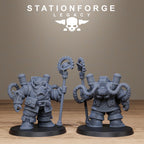 Ironvale Leaders from StationForgeLegacy/6 Miniatures +Gratis Bases