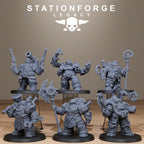 Ironvale Leaders from StationForgeLegacy/6 Miniatures +Gratis Bases