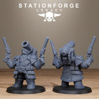 Ironvale Leaders from StationForgeLegacy/6 Miniatures +Gratis Bases