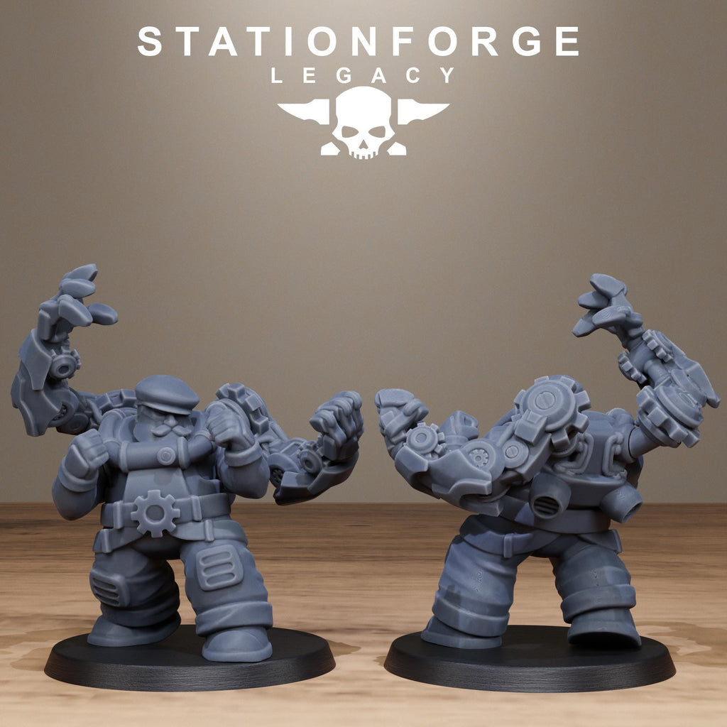 Ironvale Leaders from StationForgeLegacy/6 Miniatures +Gratis Bases
