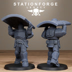 Solaris Shielders  from StationForgeLegacy/10 Miniatures +Gratis Bases