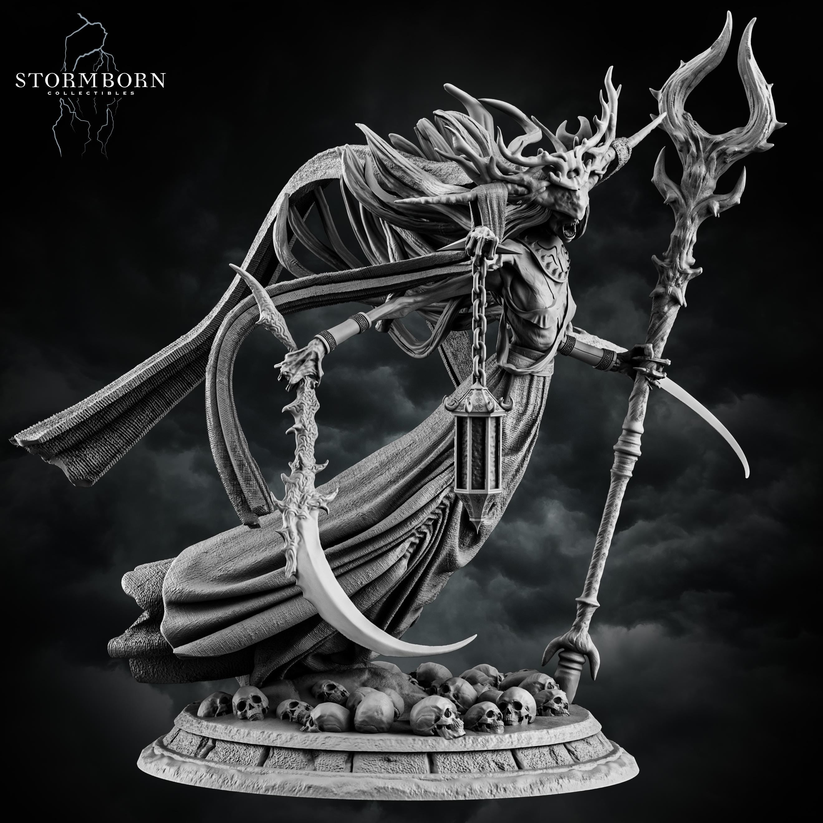 Banshee Queen from Stormborn Collectibles, Wargame Miniature+ Gratis Base