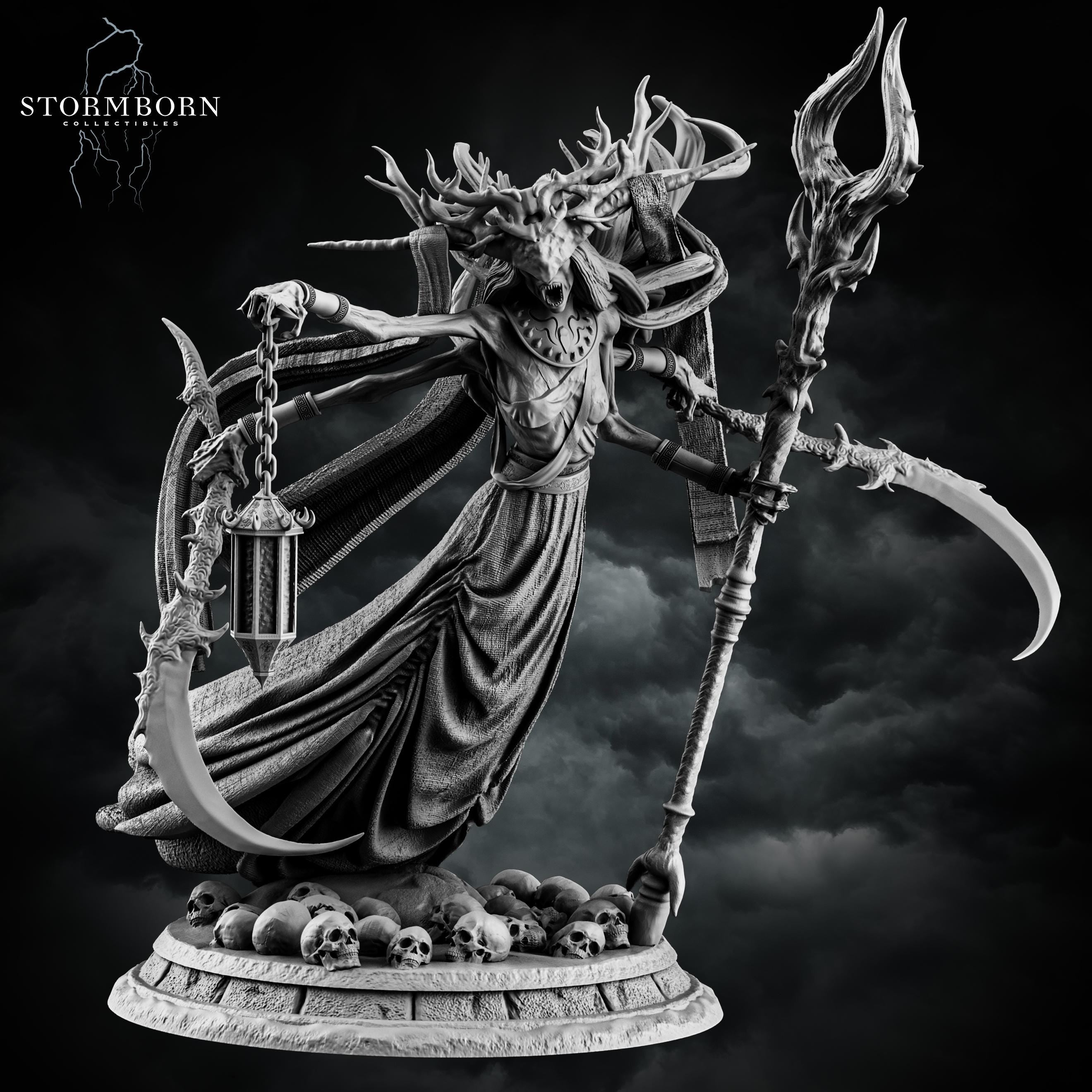 Banshee Queen from Stormborn Collectibles, Wargame Miniature+ Gratis Base