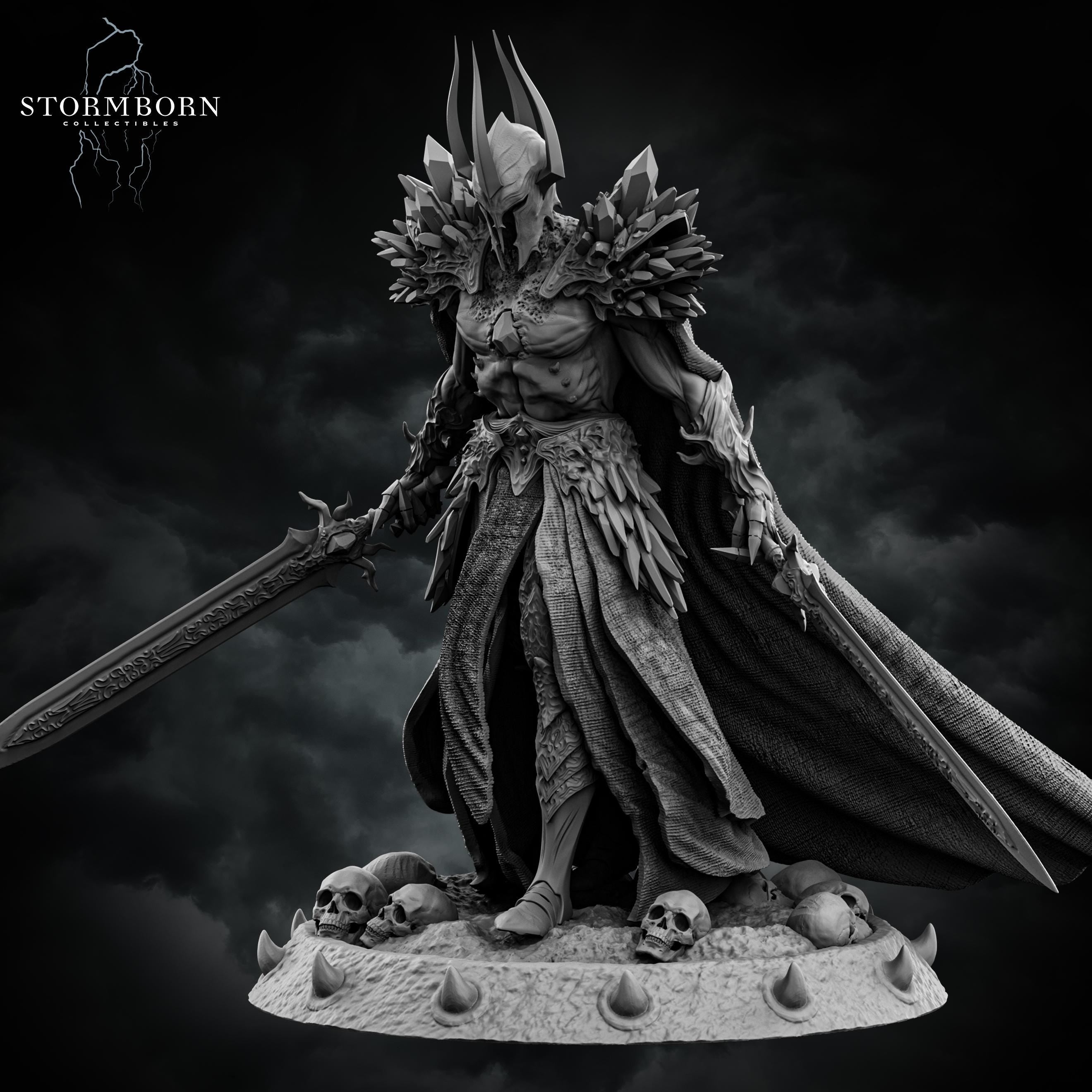 Malakar, Lord of the Death Realm from Stormborn Collectibles, Wargame Miniature+ Gratis Base