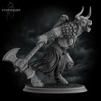 Minotaur from Stormborn Collectibles, Wargame Miniature+ Gratis Base