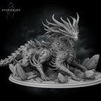 Basilisk King from Stormborn Collectibles, Wargame Miniature+ Base