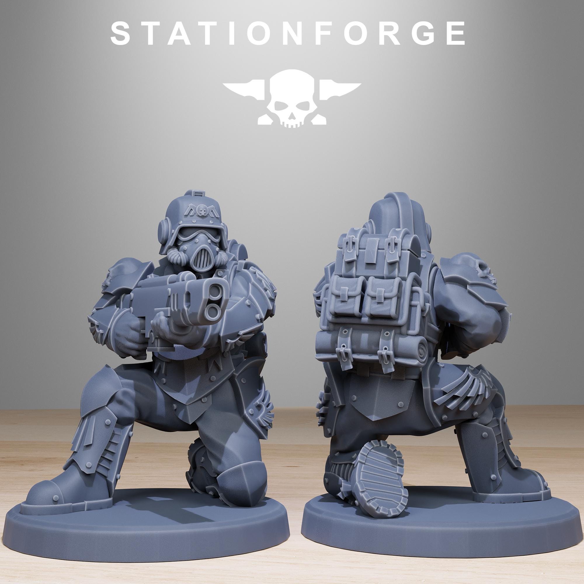 GrimGuard Elites from StationForge/12 Miniatures +Gratis Bases