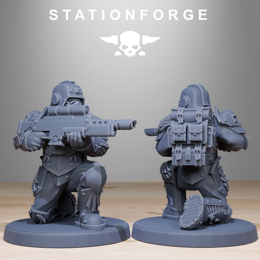 GrimGuard Elites from StationForge/12 Miniatures +Gratis Bases