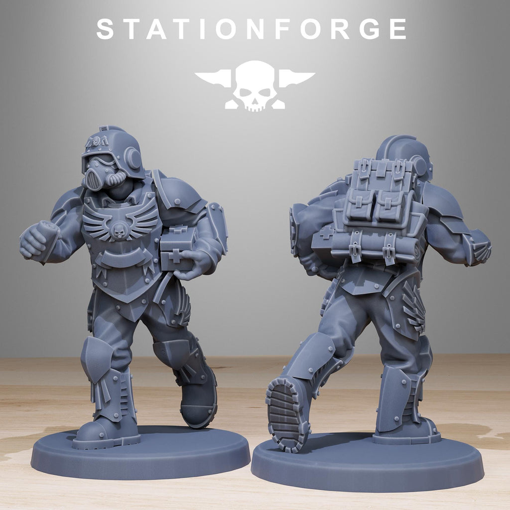 GrimGuard Elites from StationForge/12 Miniatures +Gratis Bases