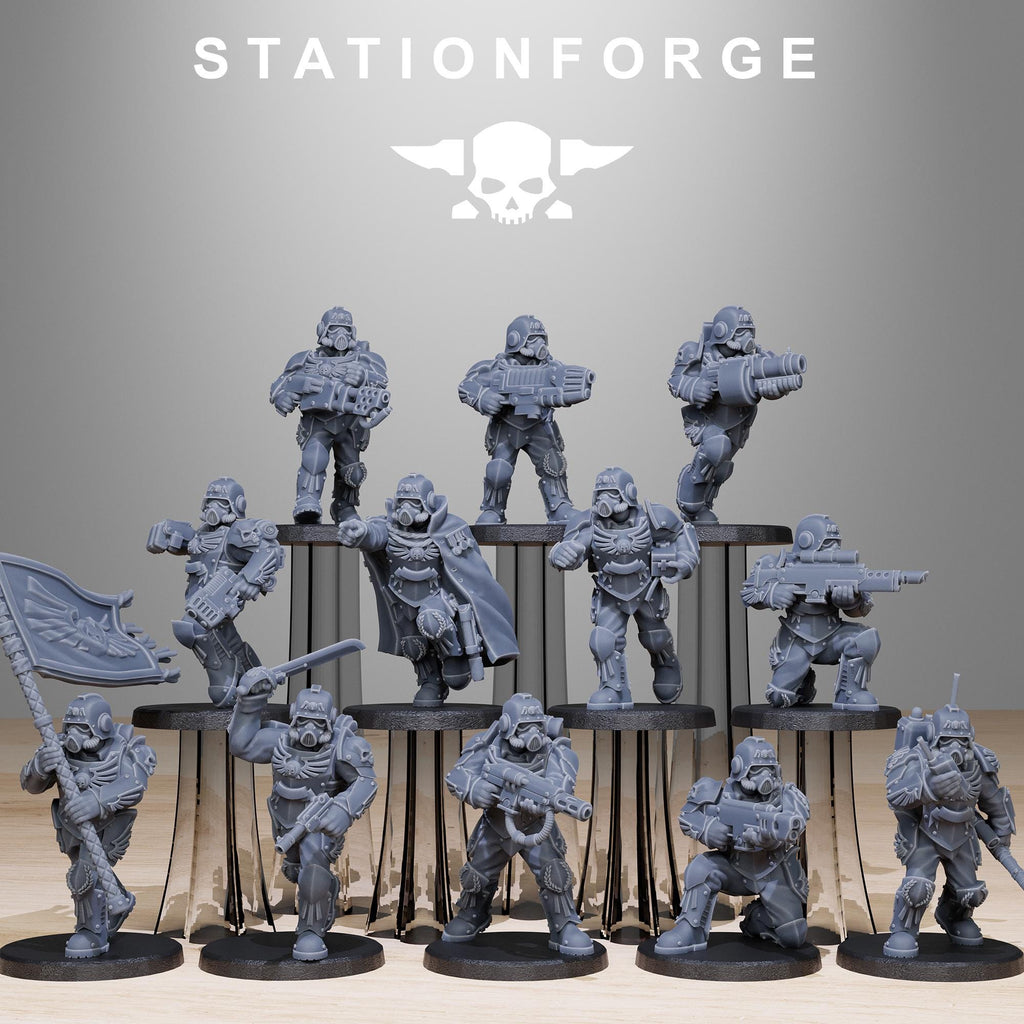 GrimGuard Elites from StationForge/12 Miniatures +Gratis Bases