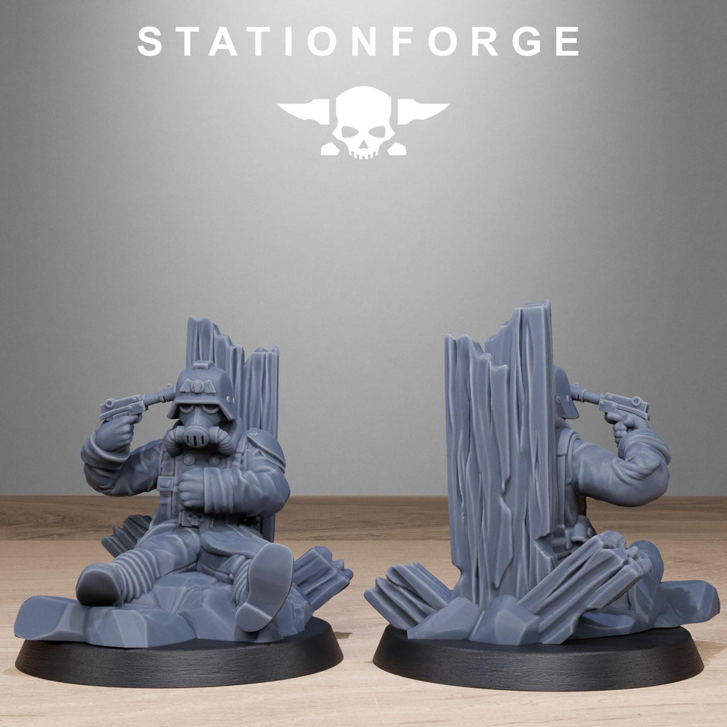 GrimGuard Objective Markers from StationForge/10 Miniatures +Gratis Bases